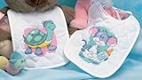 Dimensions Stamped Cross Stitch, Cute Baby Bibs