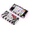 Smile Case Hello Kitty Zebra Design Bling Rhinstone Crystal Jeweled Snap on Full Cover Case for AT&T Verizon Sprint iPhone 4 iPhone 4S (4-Zebra)