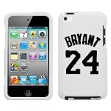 APPLE IPOD TOUCH ITOUCH 4 4TH LOS ANGELES LAKERS BLACK KOBE BRYANT #24 WHITE HARD CASE COVER