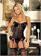 Shirley of Hollywood Lace Shirred Mesh Bustier, Available in 2 Colors