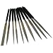 10 Diamond Coated Needle File Set Lapidary Jeweler Tool