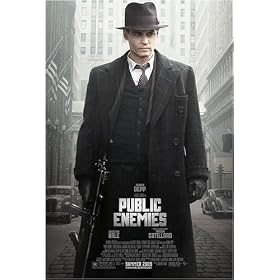 Public Enemies Johnny Depp Christian Bale Movie Poster Original