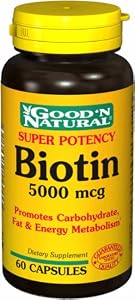 Biotin 5,000 mcg Good 'N Natural 60 Caps