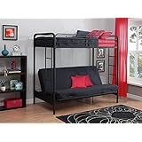 DHP Over Futon Metal Bunk Bed, Black