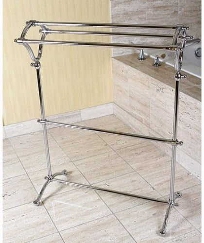 Edenscape Free Standing Pedestal Y-type Towel Rack Polished Chrome