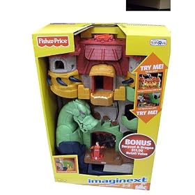 Fisher-Price Imaginext Dragon World Fantasy Castle with Bonus Serpent and Dragon