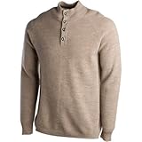 SmartWool Lathrop Button-Neck Sweater - Men's Oatmeal Heather, L