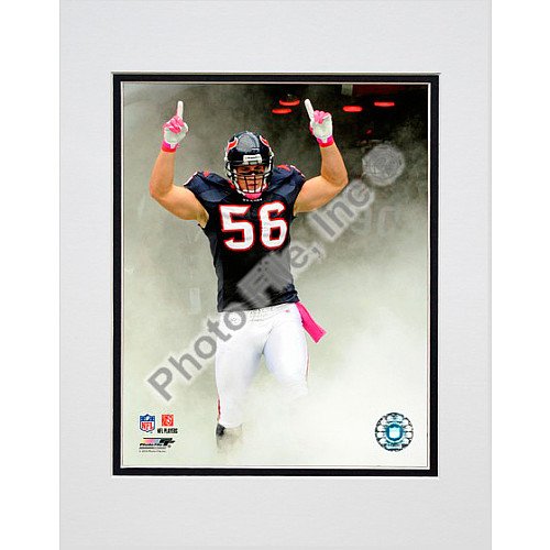 Photo File Houston Texans Brian Cushing Matted Photo