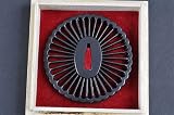 Japanese Samurai Katana Sword Empire Wheel Tsuba #672