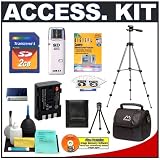 Accessory Kit for Canon Powershot Digital Cameras (G7 G9) with Deluxe Padded Camera Carrying Case + Transcend 2GB SecureDigital (SD) Card + Spare Replacement NB-2LH Battery for Canon + Compact Travel Tripod + High Speed USB 2.0 SecureDigital (SD) Card Reader