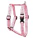 Yellow Dog Design Gingham Red Roman Style H Dog Harness Fits Chest Circumference of 8 to 14