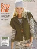 Easy Chic Women's or Girl's Gilet Knitting Pattern: To fit bust or chest 26