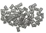 5x8mm Delicate Butterflies Antiqued Silvertone Metalized Butterfly Beads