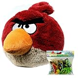 Angry Birds 5" Plush Toys w/FREE Angry Birds Silly Bandz