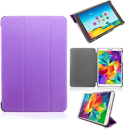 LOOPEE Samsung Galaxy Tab A 8.0 SmartShell Case Ultra Slim Lightweight with Auto Sleep/Wake Feature.Purple,6 Colors Available
