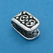 St. Silver Pinch Bail Small Ornate For Pendants 9.5mm