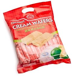 I Mei Cream Wafer, Coconut, 17.64-Ounce bags (Pack of 8)