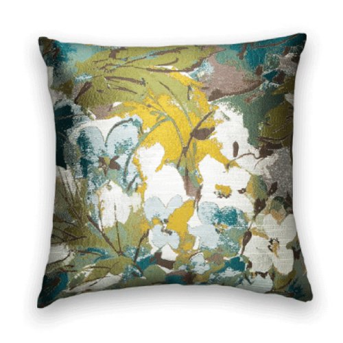 Pillow Cover 18X18 Or 20X20 Or 22X22 Throw Pillow Green Blue Yellow