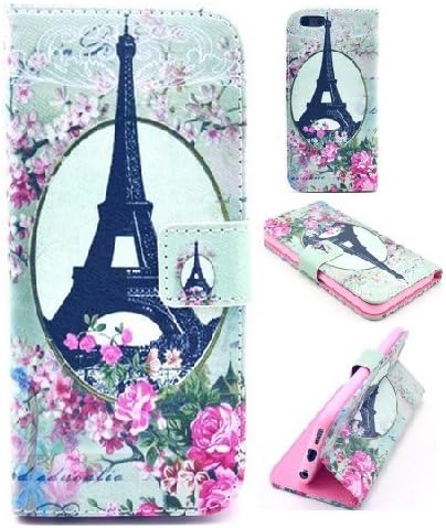 Tower&amp;flower Designed Flip Pu Leather Wallet Case for Iphone 6 4.7 Inch Stand Wake Wallet Case for Iphone6 (Tower&amp;flower)