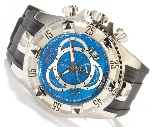 Invicta Reserve Men's Excursion Touring Edition Swiss Chronograph Blue Dial Watch 6968