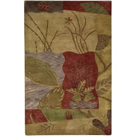 Peaceful Area Area Rug, 2'6X10' RUNNER, TAN by Home Decorators Collection