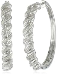 Sterling Silver Diamond Earrings (1/2 cttw, I-J Color, I3 Clarity)