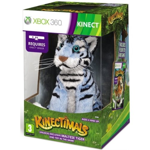 Kinectimals Spiel + Maltesischer-Tiger Plüschtier (Kinect) [Xbox 360]