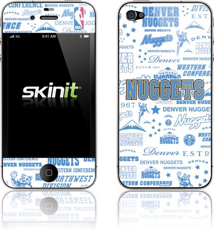 Skinit Denver Nuggets Historic Blast Vinyl Skin for Apple iPhone 4 / 4S