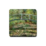 Le Pont Japonais a Giverny Monet Rubber Square Coaster (4 pack)