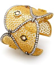Womens gold vermeil cuff