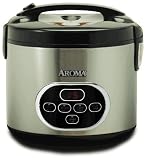 Aroma ARC-930SB Stainless-Steel 10-Cup Digital Rice Cooker and Food Steamer