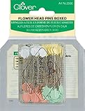 Clover Flower Head Pins Boxed, 100 Per Pack