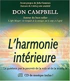 L'harmonie int�rieure : La gu�rison par le pouvoir de la voix et de la musique (1CD audio)
