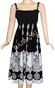 New Rajrang India Designer Hot Sexy Casual Look Block Printed Sundress, Spaghetti Strap Frock