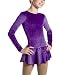 Ice Skating Dress Glitter Velvet - Girls Sizes