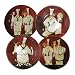 Casa Moda Bordeaux Bistro Set of Four Salad Plates