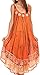Sakkas Alexis Embroidered Long Sleeveless Floral Caftan Dress/Cover Up