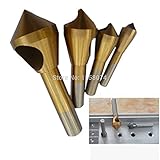 4 ピース皿や バリ取り ツール セット 、金属プラスチック ウッド カッターアクセサリーカッティング hss チタン コーティング さ れ た 2-5 ミリメートル 5 ? 10 ミリメートル 10