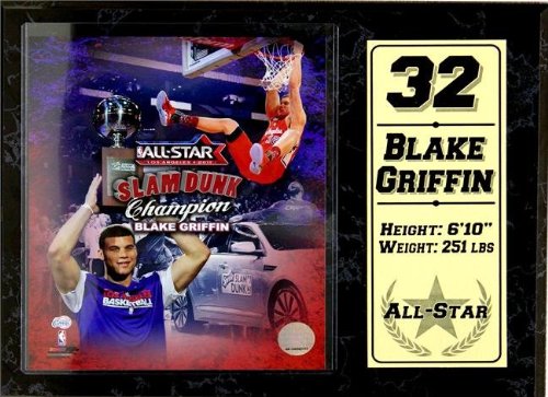 Encore Select 520-BSKLA32 Los Angeles Clippers Blake Griffin 32 on a 12X15 Stat Plaque