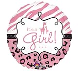 Its a Girl Safari Balloon 18 Inch Mylar