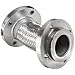 Hose Master Stainless Steel 316 Flexible Metal Hose Assembly, Stainless Steel 316 Schedule 10 C-Stub w/150 psi Carbon Steel Floating Flange