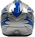 Youth Offroad Gear Combo Helmet Gloves Goggles DOT Motocross ATV Dirt Bike MX Motorcycle Blue - Large