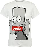 Simpsons Bart Simpson Rude Men's T-Shirt