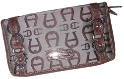 Etienne Aigner Wallet Lazaro Personal Assets Gray and Brown