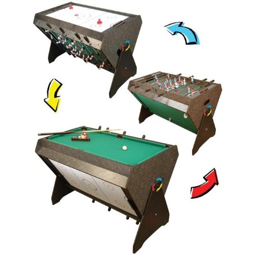 3 In 1 Game Table: Foosball, Pool and Air Hockey