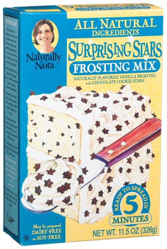 Naturally Nora Surprising Stars Frosting Mix, 11.5-Ounce Boxes (Pack of 6) by Naturally Nora