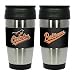 Baltimore Orioles Travel Mug: 15 oz Stainless Steel Travel Tumbler