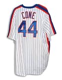 David Cone Autographed/Hand Signed New York Mets White Pinstripe Majestic Throwback Jersey
