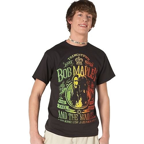Zion Rootswear Bob Marley Soul Rebel TShirt BLACK XLg