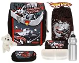 7 TEILE HERLITZ FLEXI PLUS komplett Schulranzen Ranzen HOT WHEELS III RODGER DODGER HOTWHEELS + Flasche + Eisbär